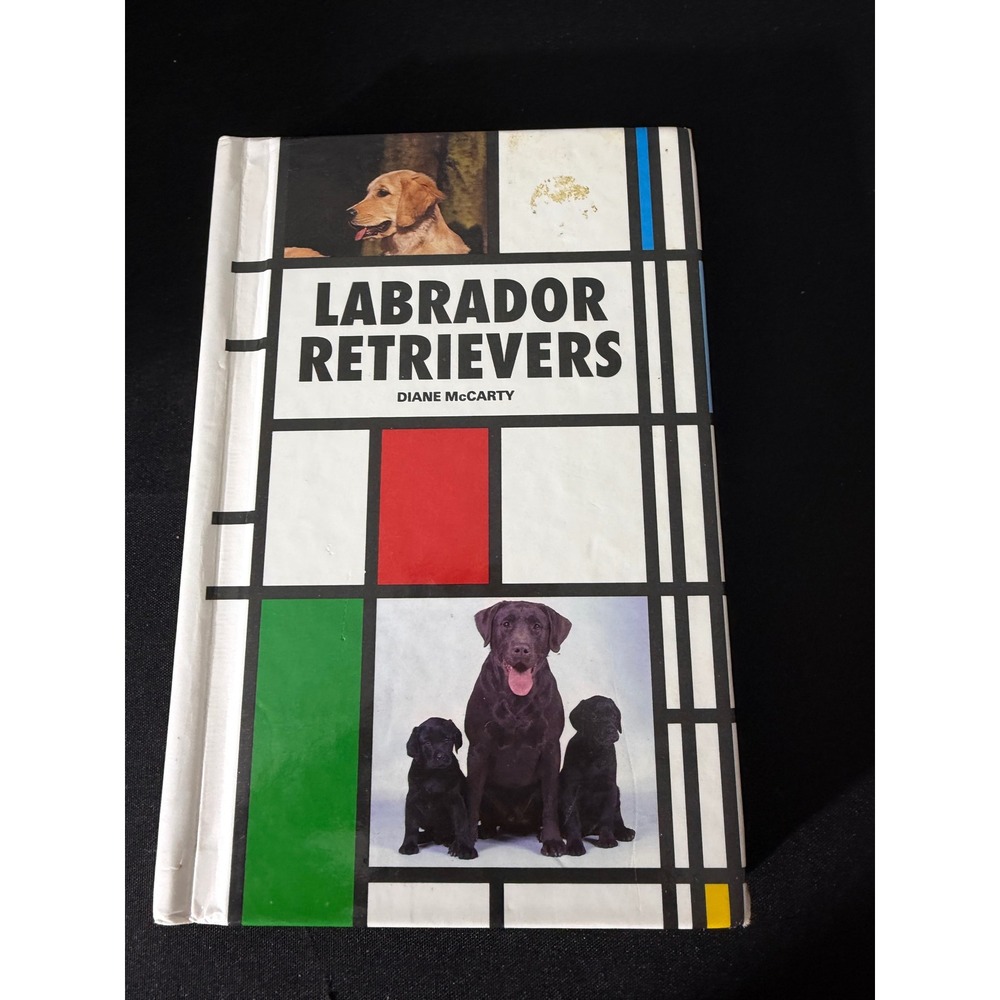 T.F.H. Labrador Retrievers Book Diane McCarty Hardcover Vintage Illustrated Good